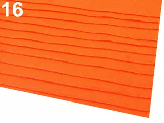 Filc plsť 1,5-2 mm - oranžová F16/2