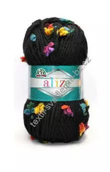 Pletací příze Alize Flower baby 5435 - dětská modrá