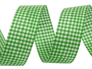 Stuha kostka 25mm KOSTKA25/106 - zelená