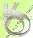 Zip cíchový 45cm - bílý