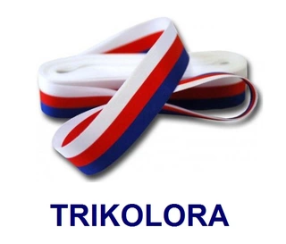 Stuha česká trikolora 20mm - 12016