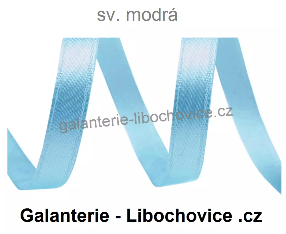 Stuha atlasová 6mm (14506/bí) - bílá
