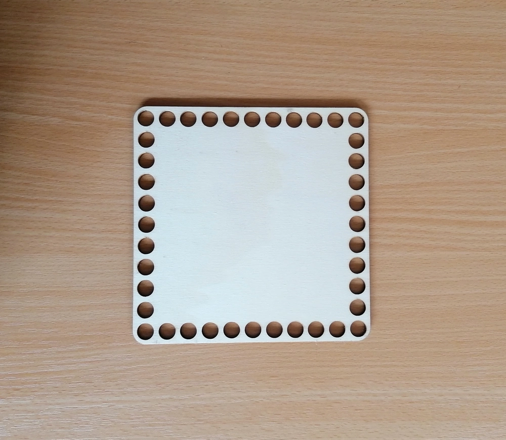 Dno na háčkovaný košík 15x15 - čtverec