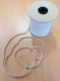Prádlová guma pruženka 11,7 mm - bílá 51013/1B