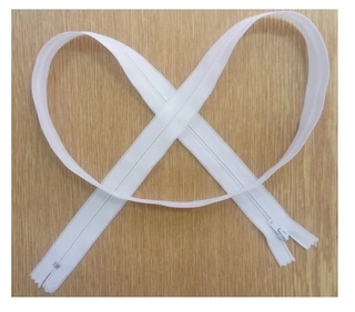 Zip cíchový 30cm - bílý (skrytý)