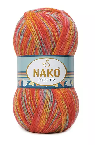 Příze Bebe Mix 86840 - modrá melange