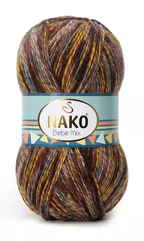 Příze Bebe Mix 86840 - modrá melange