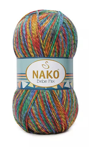 Příze Bebe Mix 86840 - modrá melange