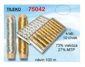 Nitě metalické 100 m 75174/1723 - rubínová