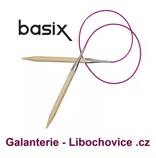 Pevné kruhové jehlice Knit Pro Basix 3215/4,5 - (délka 80cm) č.4,5