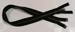 Kovový dvoucestný zip zdrhovadlo staromosaz (68465) 65cm - černý