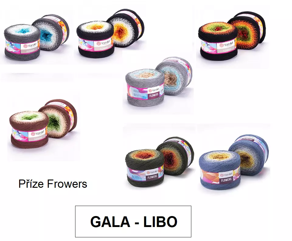 Pletací a háčkovací příze YarnArt Flowers - 268