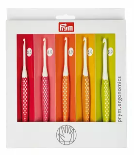 Sada háčků na háčkování Prym ergonomické plastové vel. 7 - 12
