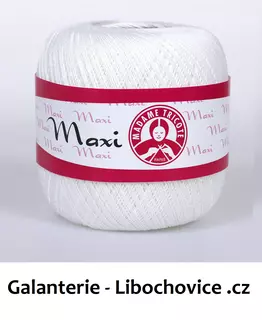 Háčkovací příze MAXI MT 0003 bílá