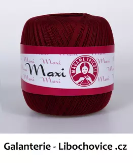 Háčkovací příze MAXI MT 5522 vínová