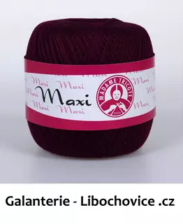 Háčkovací příze MAXI MT 5537 tm. vínová