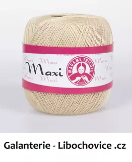 Háčkovací příze MAXI MT 6301 světle béžová