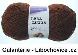 Pletací příze Lada luxus 51022 - čokoládová