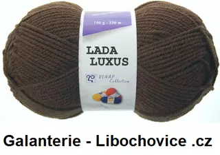 Pletací příze Lada luxus 51191 - tmavá čokoládová