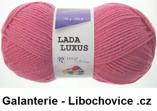 Pletací příze Lada luxus 52034 - sytá starorůžová