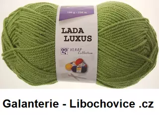 Pletací příze Lada luxus 52420 - světle zelená
