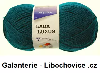Pletací příze Lada luxus 54808 - tmavě kobaltovo zelená