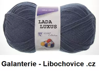 Pletací příze Lada luxus 56510 - modro šedá