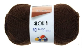 Pletací příze Gloria 51191 - tm. hnědá
