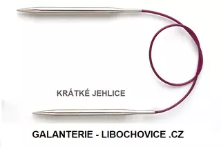 Krátké kruhové jehlice Knit Pro Nova (délka 25 cm) 3624/2 - vel. 2