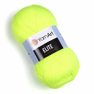 Pletací příze Elite 79 - neonová žlutá