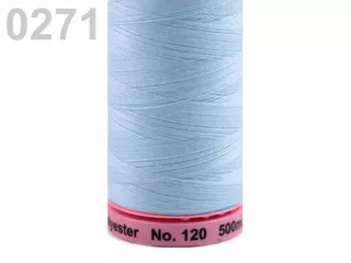 100251 Nitě polyesterové 500m - 0271 Cashmere Blue