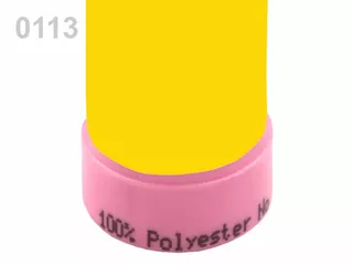 100004 Nitě polyesterové 100m -  0113 Lemon