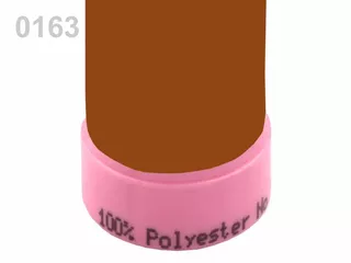 100145 Nitě polyesterové 100m -  0163 Bombay Brown