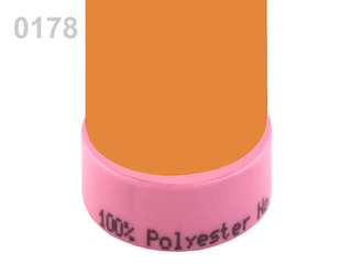 100016 Nitě polyesterové 100m -  0178 pomerančová kůra
