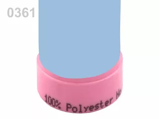 100082 Nitě polyesterové 100m -  0361 Baby Blue