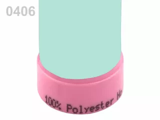 100126 Nitě polyesterové 100m -  0406 Bleached Aqua