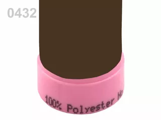 100164 Nitě polyesterové 100m - 0432 Chocolate Brown
