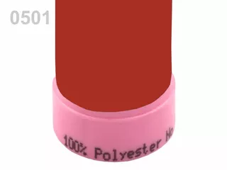 100035 Nitě polyesterové 100m -  0501 Aurora Red