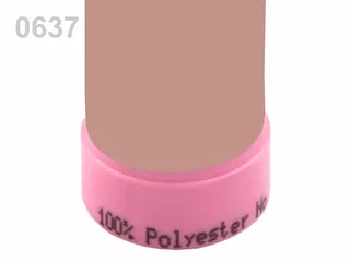 100049 Nitě polyesterové 100m -  0637 light peach