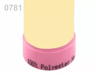 100012 Nitě polyesterové 100m -  0781 Vanilla
