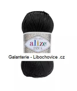 Příze Alize Diva 060 - černá
