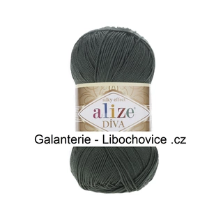 Příze Alize Diva 131 - tm. zelená