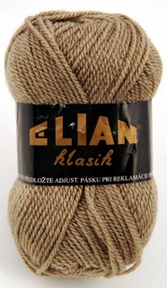 Pletací příze Elian Klasik 454 - hnědá-režná