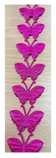 Stuha motýlek růžová pink