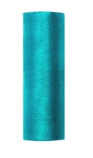 Organza š.16 cm - tyrkysová 084