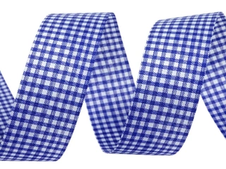 Stuha kostka 40mm KOSTKA40/103 - modrá
