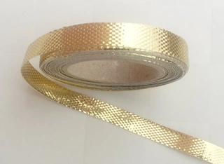 Stuha lámová 28079  - zlatá