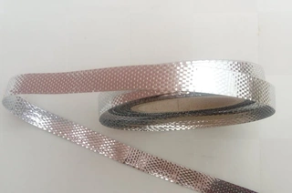 Stuha lámová 28079  - stříbrná