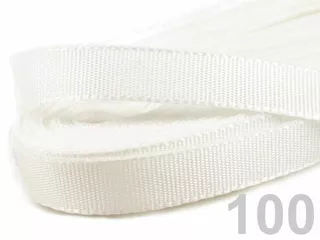 Stuha taftová šíře 0,6 cm - 6/100 bílá