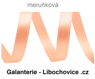 Stuha atlasová 6mm (14506/mer) - meruňková